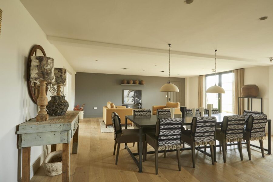 Old Hay Barn barn conversion view from the kitchen