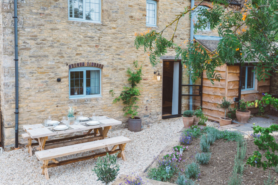 Summery Cottage Garden