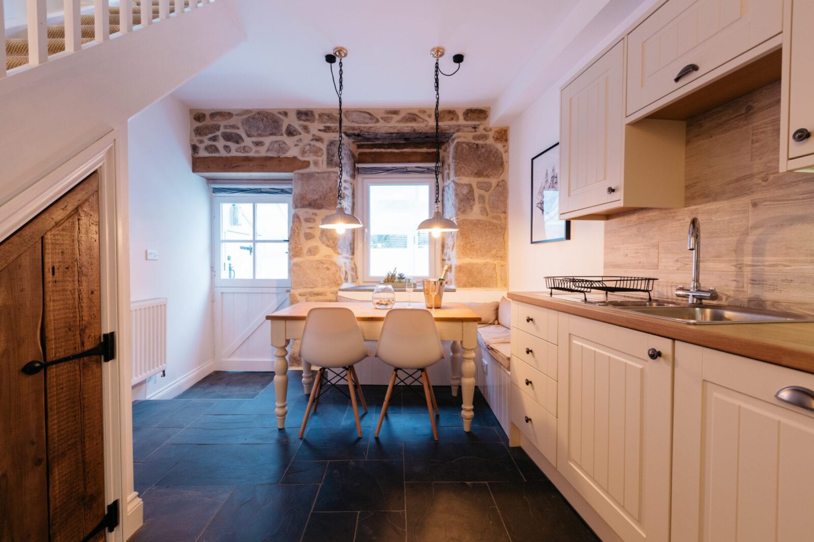 Coxswain's Cottage kitchen Cornwall Cottage