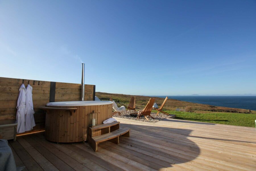 Outdoor Hot Tub in the sun