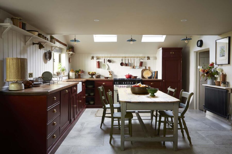 Rustic Kitchen Dining Area