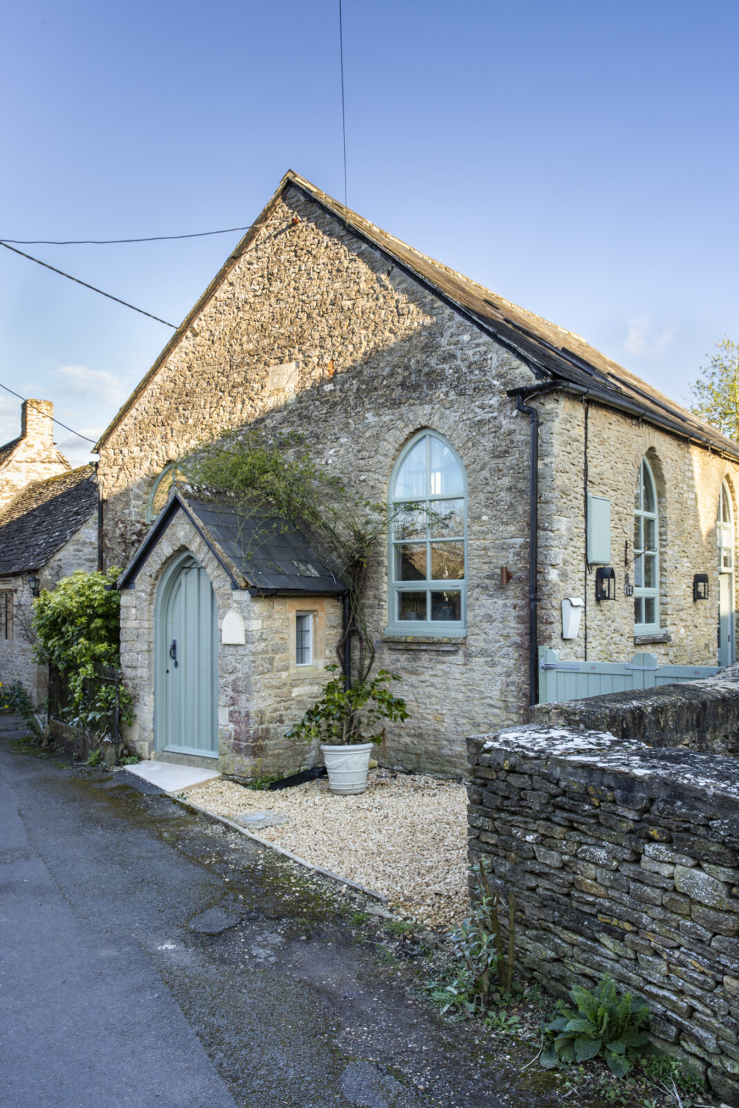Exterior of a renovated Chapel in the countryside